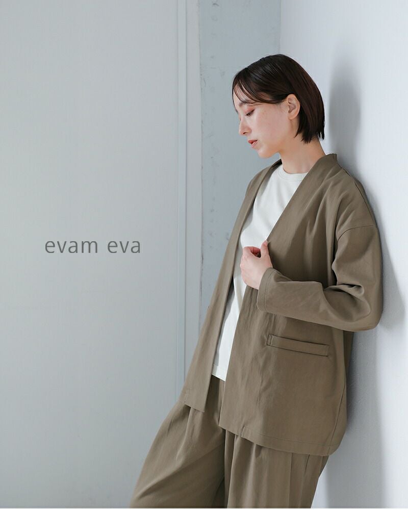 evam eva エヴァムエヴァ コットン ジャケット e261t059 レディース