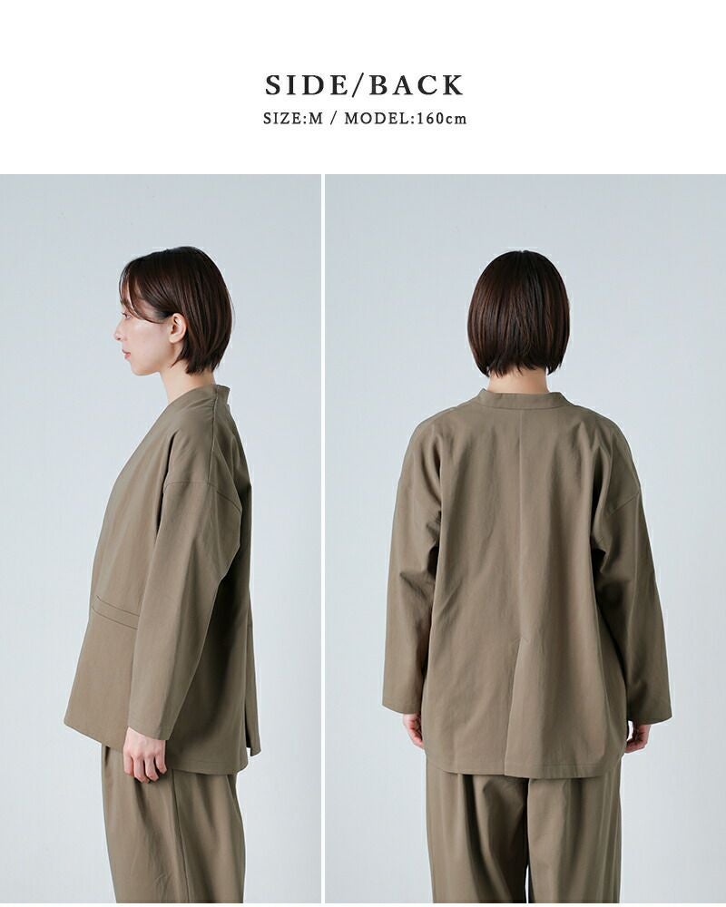 evam eva コットン ジャケット evam eva エヴァムエヴァ コットン ジャケット e261t059 レディース