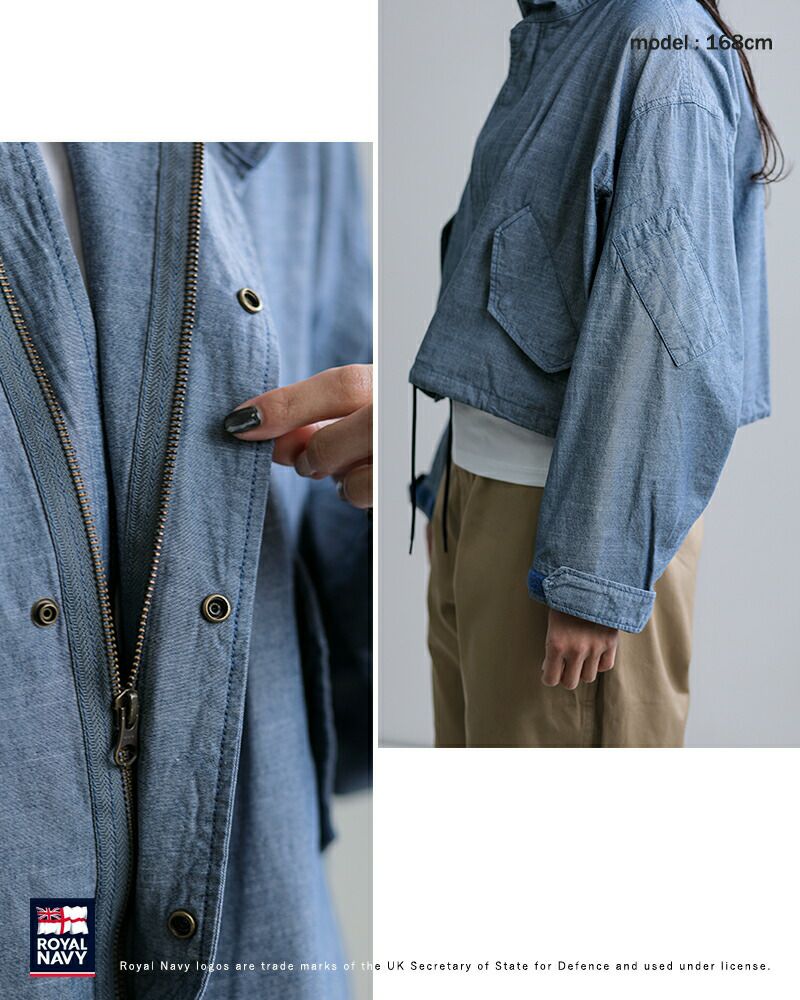 3こ1】【40%OFF】ROYAL NAVY ロイヤルネイビー コットンダンガリー