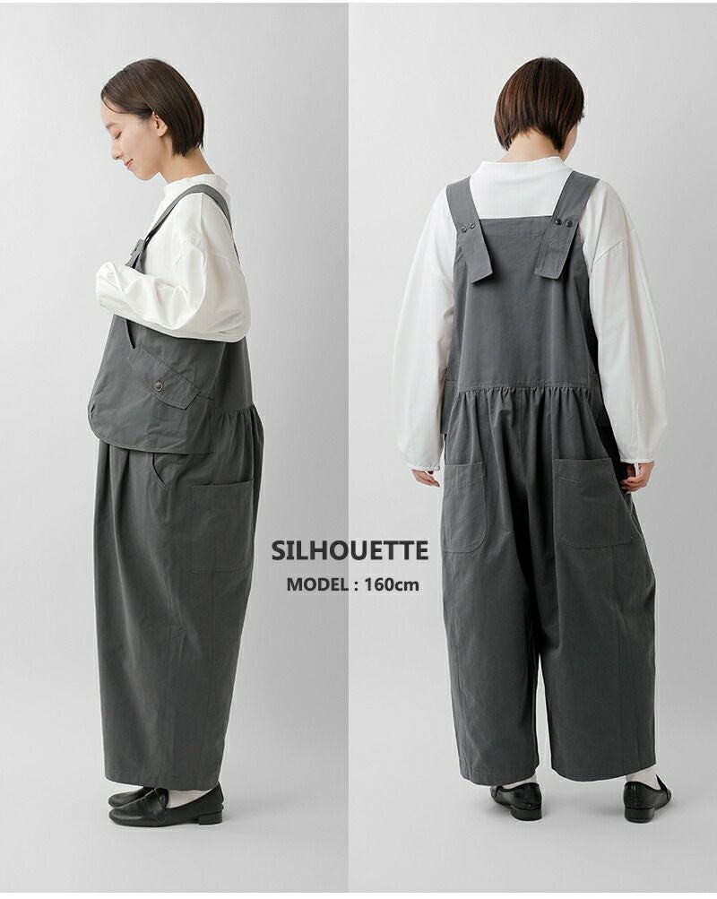 ぴあの 新品タグ付き UNMINOU リンクルオールインワン サックス UNMINOU（アンミヌ） - 大人フェミニンスタイルを提案するレディース
