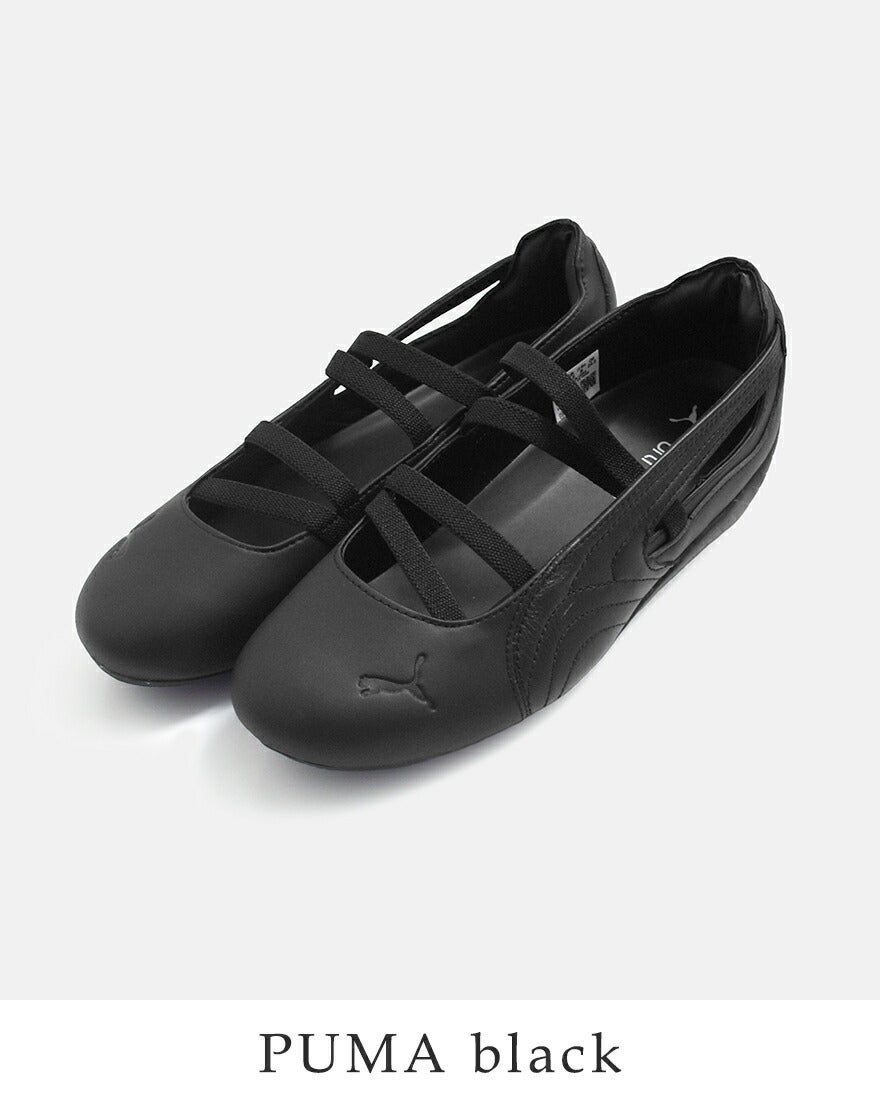 PUMA スピードバレエシューズ ブラック PUMA プーマ スピードキャット バレエ レザー スニーカー SPEEDCAT