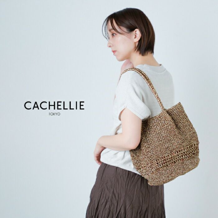 クーポン対象】CACHELLIE カシェリエ メタリック トートバッグ