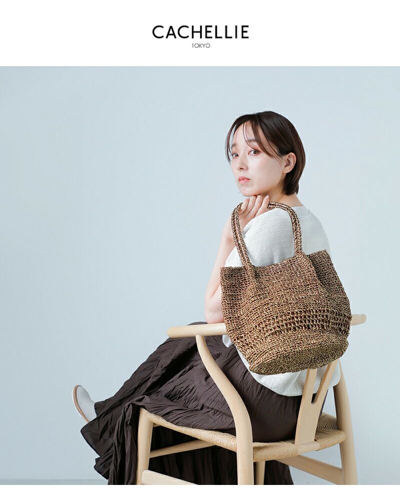 クーポン対象】CACHELLIE カシェリエ メタリック トートバッグ