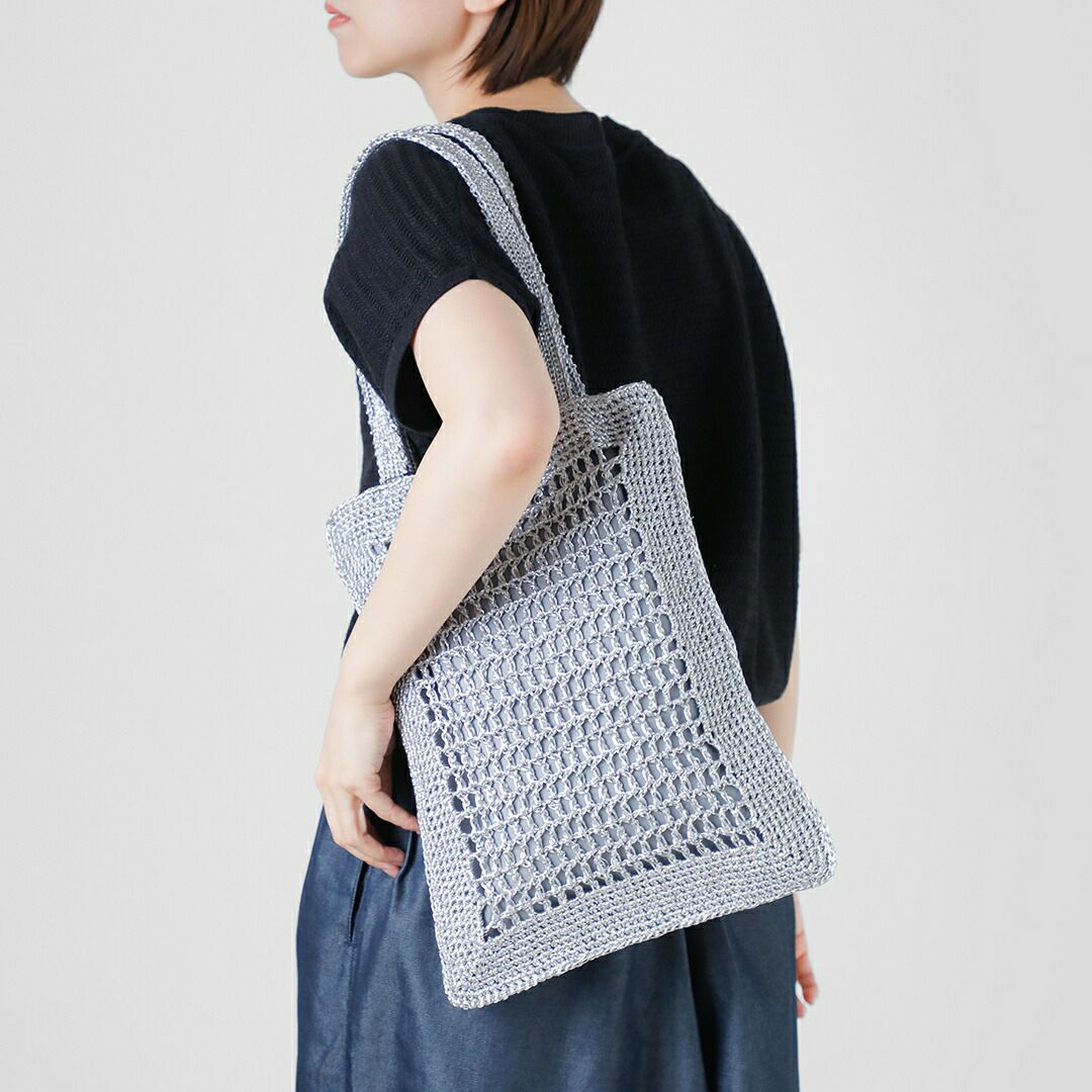 CACHELLIE カシェリエ メタリック フラット トートバッグ METALLIC