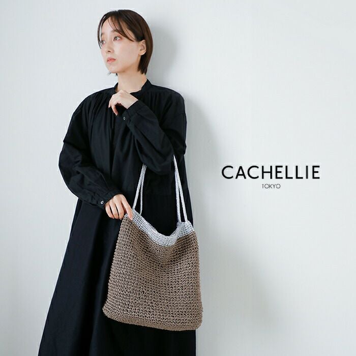 CACHELLIE カシェリエ ペーパーメタリック トートバッグ PAPER