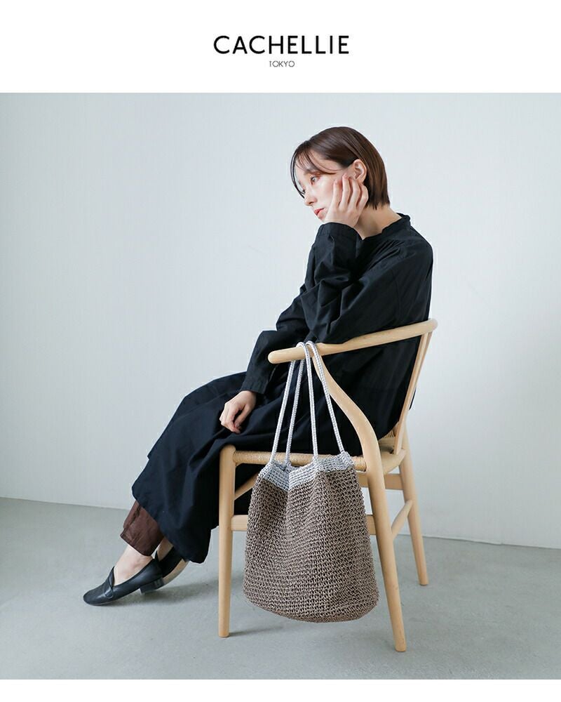 CACHELLIE カシェリエ ペーパーメタリック トートバッグ PAPER