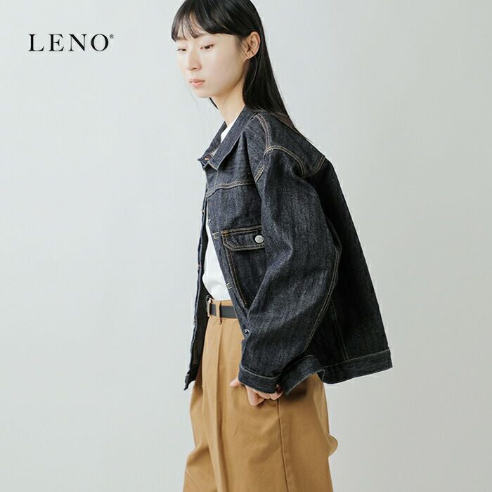 LENO リノ ビッグデニムトラッカージャケット BRENDA leno-jj003 ユニ