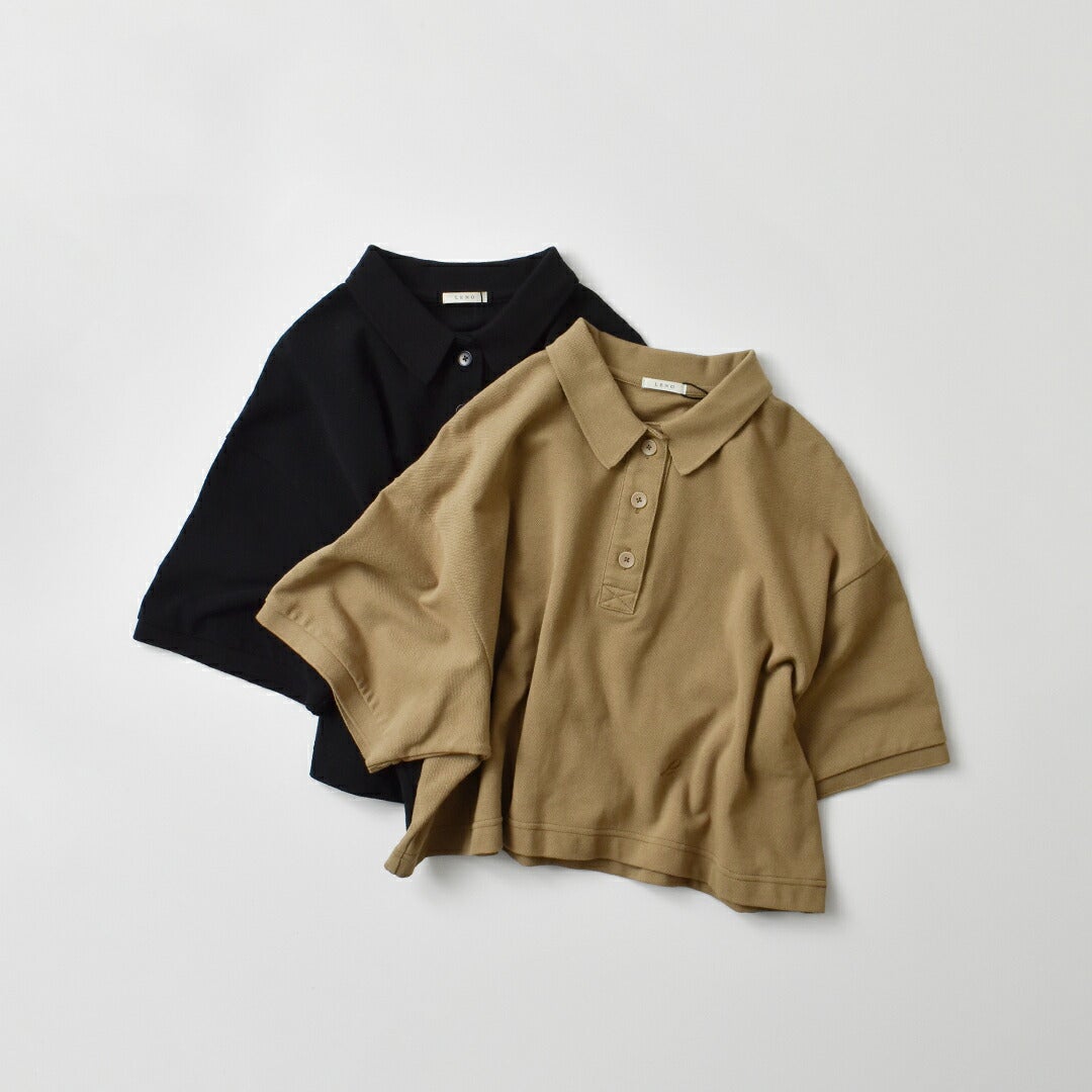 LENO リノ ハイツイストコットン 鹿の子 ポロシャツ POLO SHIRTS leno