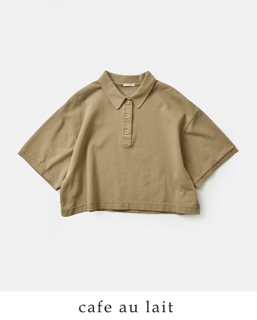 LENO リノ ハイツイストコットン 鹿の子 ポロシャツ POLO SHIRTS leno