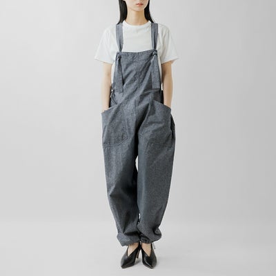 LENO リノ コットン ウエストサイドリボン サロペット SALOPETTES leno 