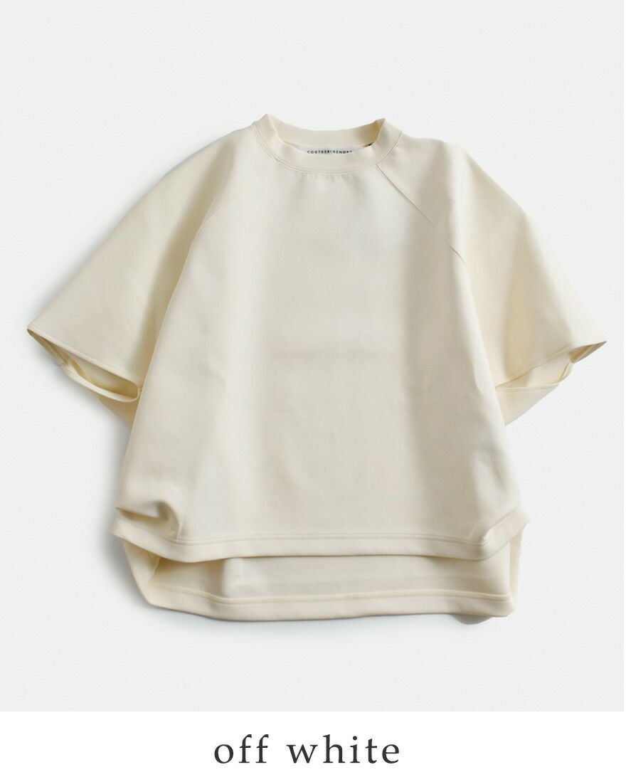コグザビッグスモーク COGTHEBIGSMOKE HILLARY TOP AIRLY COCOON JERSEY プルオーバー/ライトグレー【2400013594165】 COGTHEBIGSMOKE（コグ ザ ビッグスモーク） エアリーコットン 5分袖