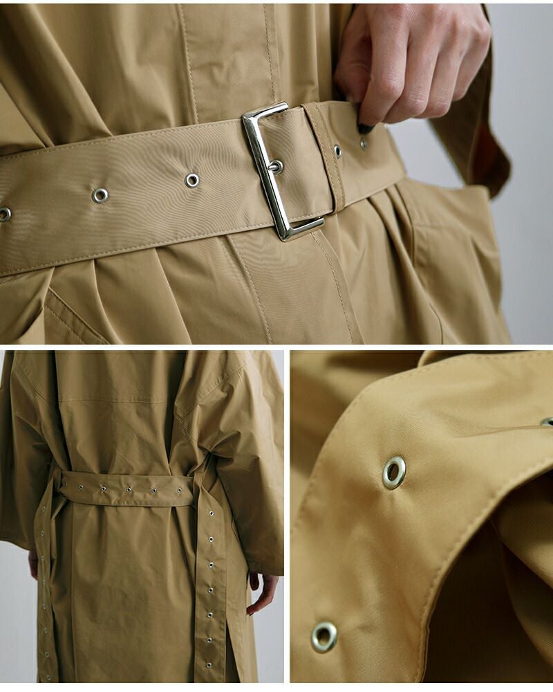 コグザビッグスモーク オリーブグリーン ロングトレンチコート COGTHEBIGSMOKE コグザビッグスモーク LAUREN PARACHUTE COAT ドライ