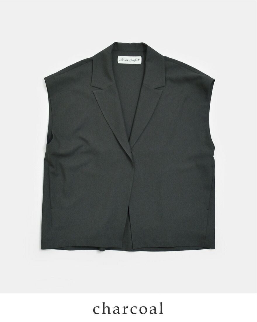 si-si-si ベスト　美品！ Si-Si-Si スースースー テーラード ベスト COLLARED VEST 2025-aw302