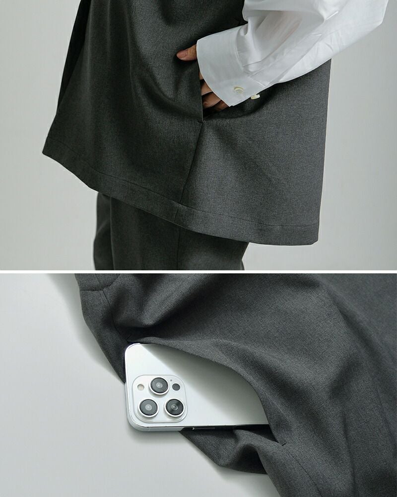 Si-Si-Si スースースー テーラード ベスト COLLARED VEST 2025-aw302