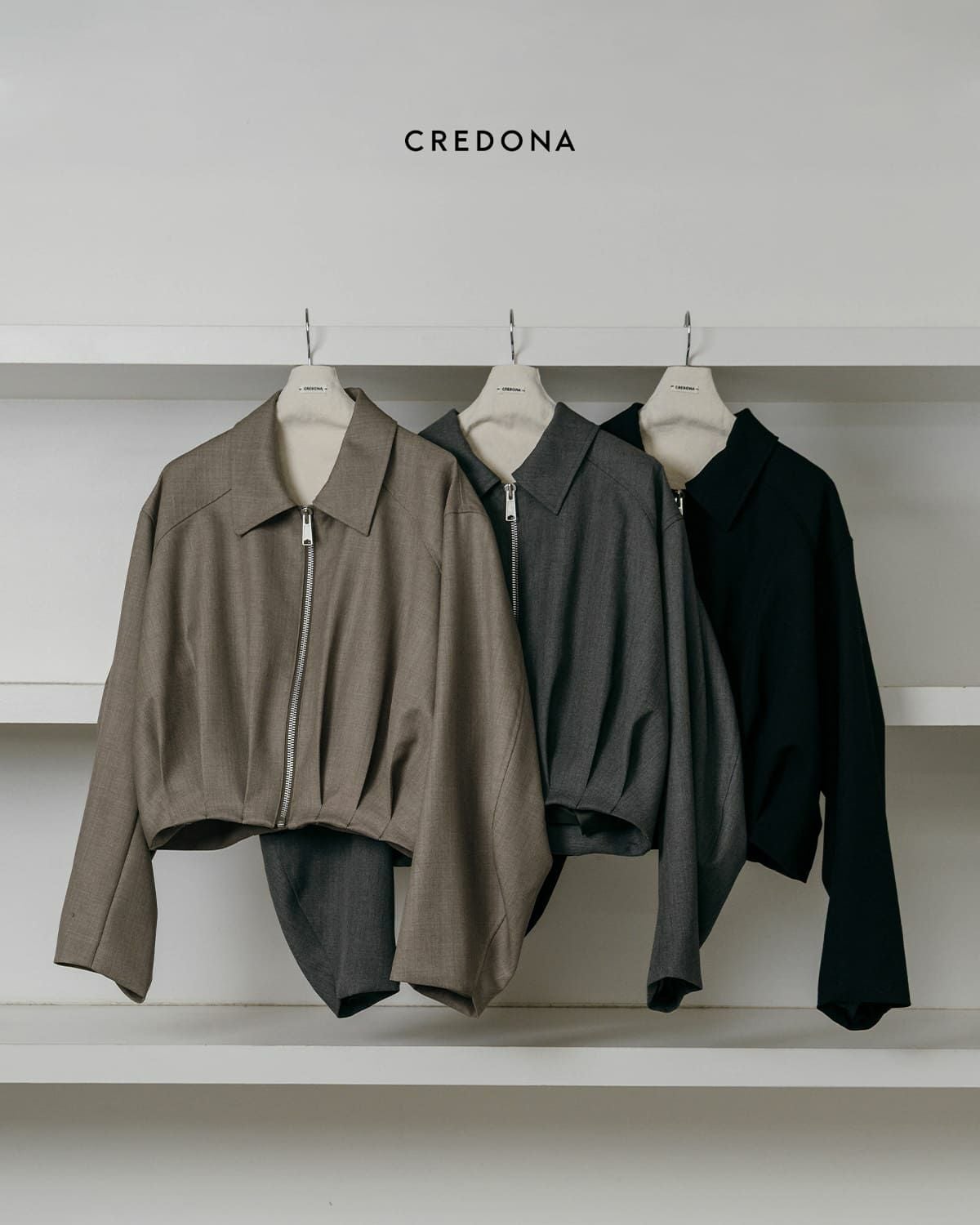 CREDONA クレドナ イチグン タック ジャケット ICHIGUN TUCK JACKET