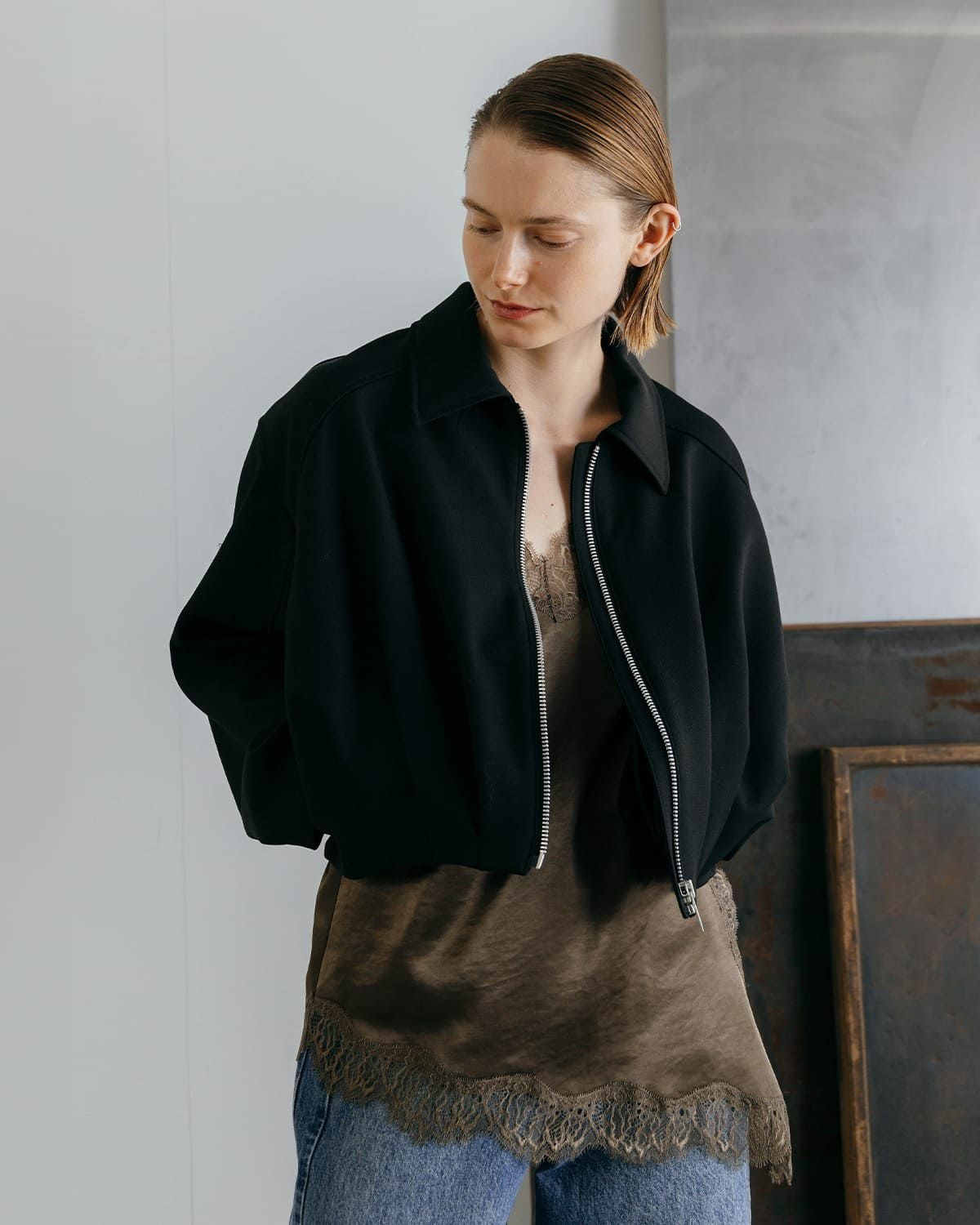 クレドナ／ICHIGUN W JACKET ／サイズ1 CREDONA クレドナ イチグン タック ジャケット ICHIGUN TUCK JACKET