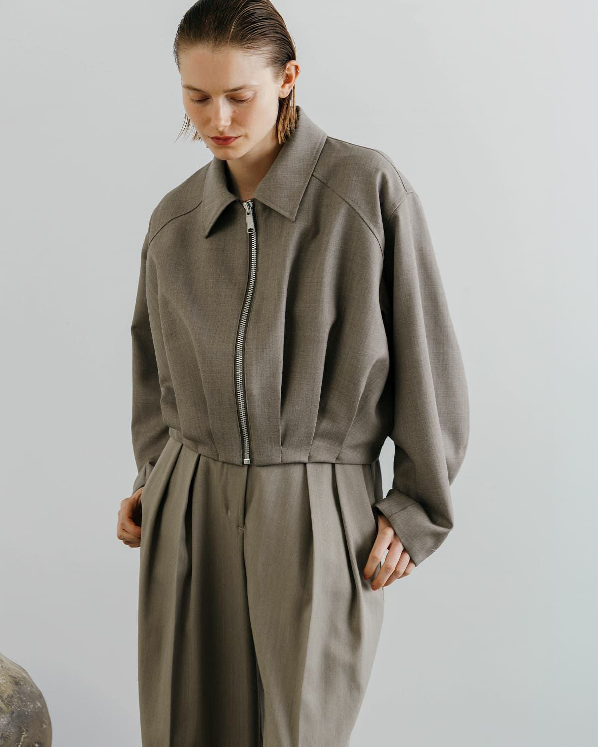 CREDONA クレドナ イチグン タック ジャケット ICHIGUN TUCK JACKET