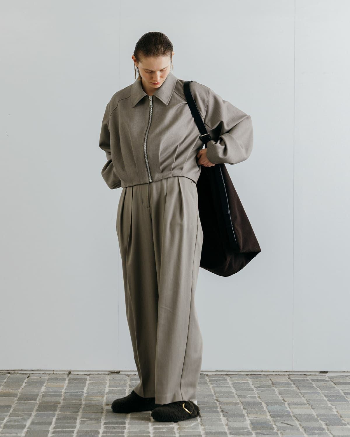 クレドナ／ICHIGUN W JACKET ／サイズ1 CREDONA クレドナ イチグン タック ジャケット ICHIGUN TUCK JACKET