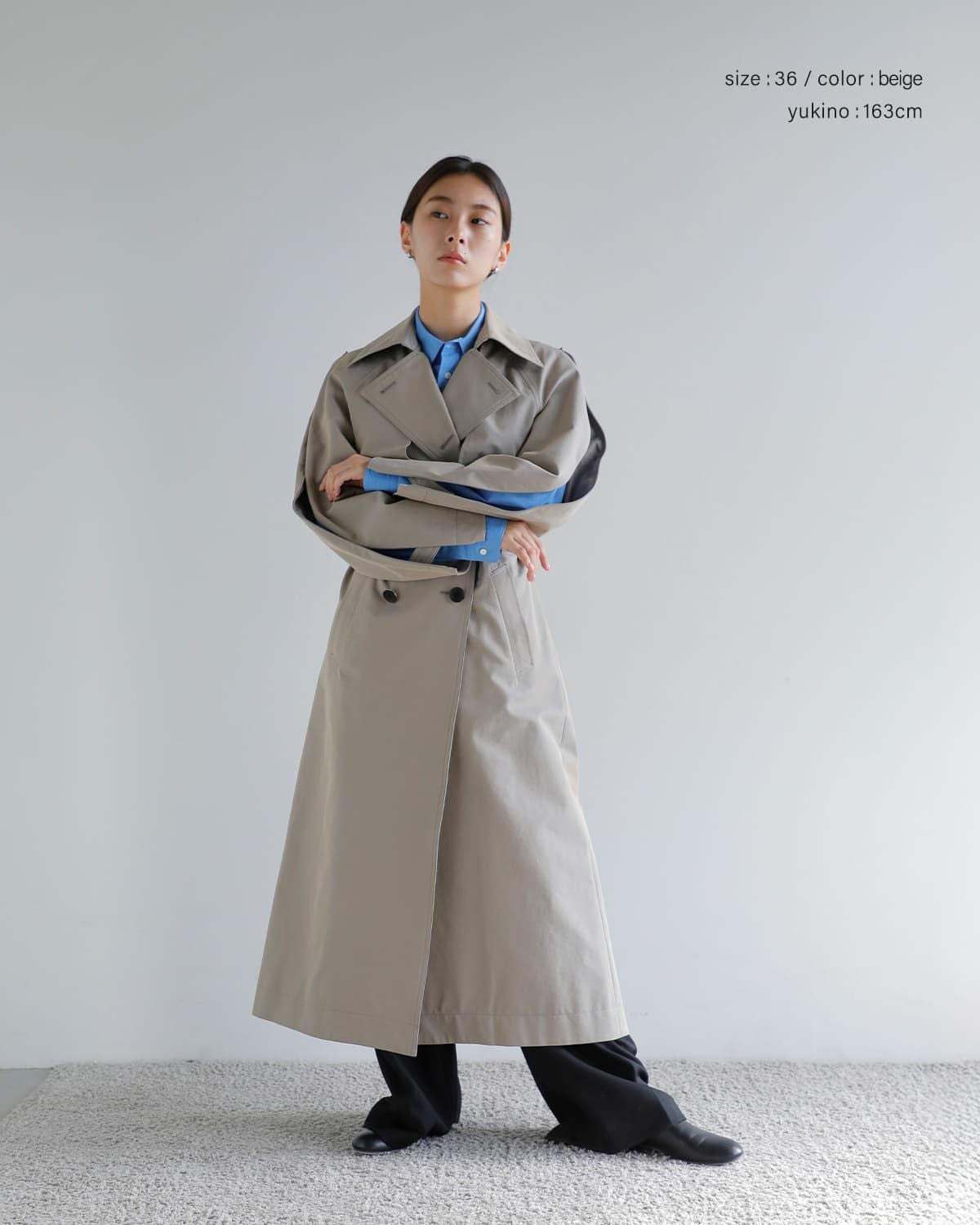 CINOH チノ ツイル トレンチコート “enso/円相” e-20-001 2026ss新作