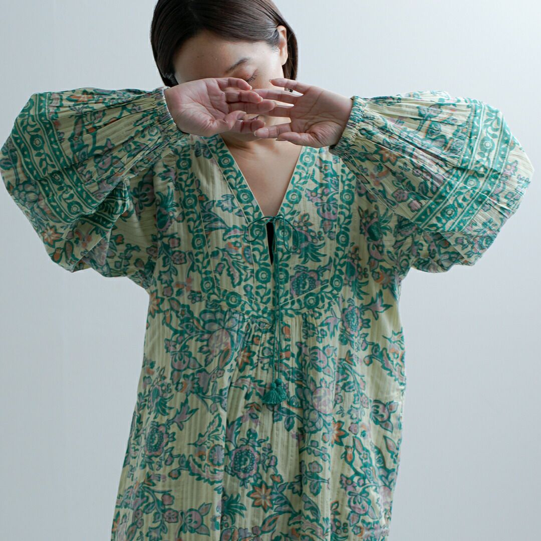 Sara Mallika サラマリカ コットン ペイズリー 花柄プリント