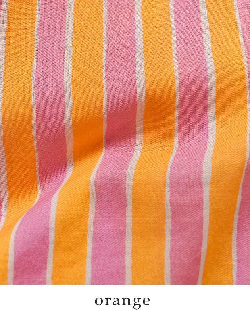 Sara Mallika サラマリカ コットン ウェーブストライプ プリント