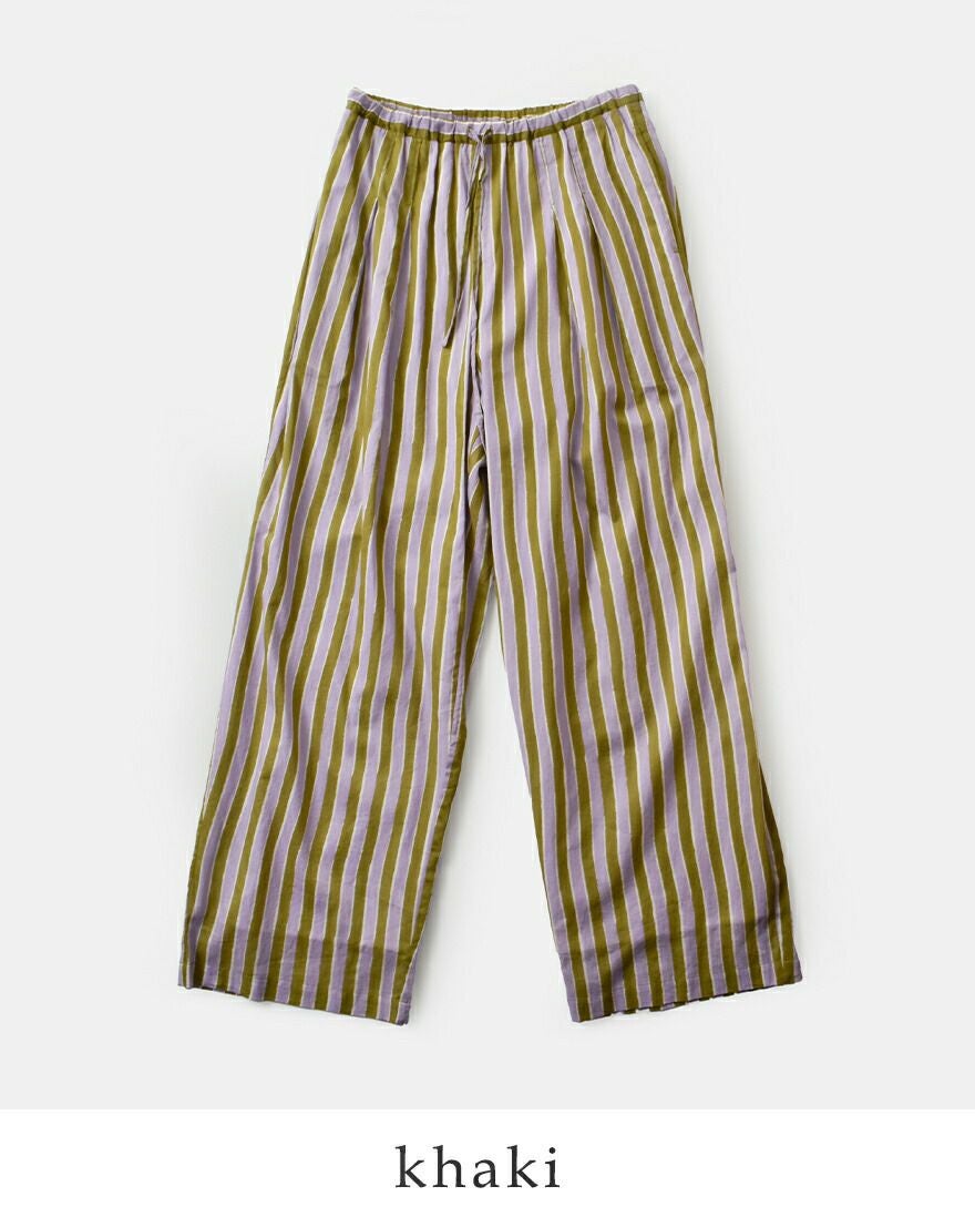 Sara Mallika サラマリカ コットン ウェーブストライプ プリント