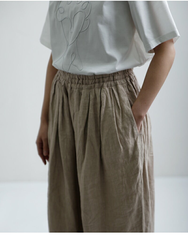 Gauze# ガーゼ リネン テーパードパンツ LINEN ameri PANTS g1164