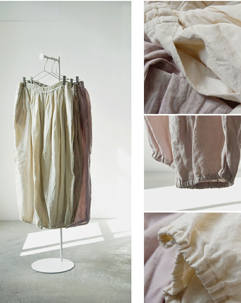 Gauze# ガーゼ リネン テーパードパンツ LINEN ameri PANTS g1164