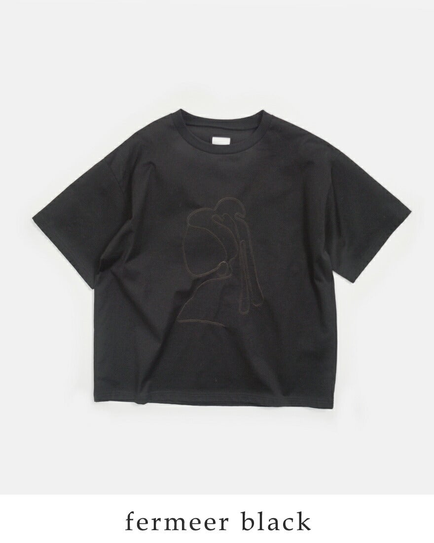 Gauze# ガーゼ コットン アート Tシャツ ART T-SHIRT g1167 レディース