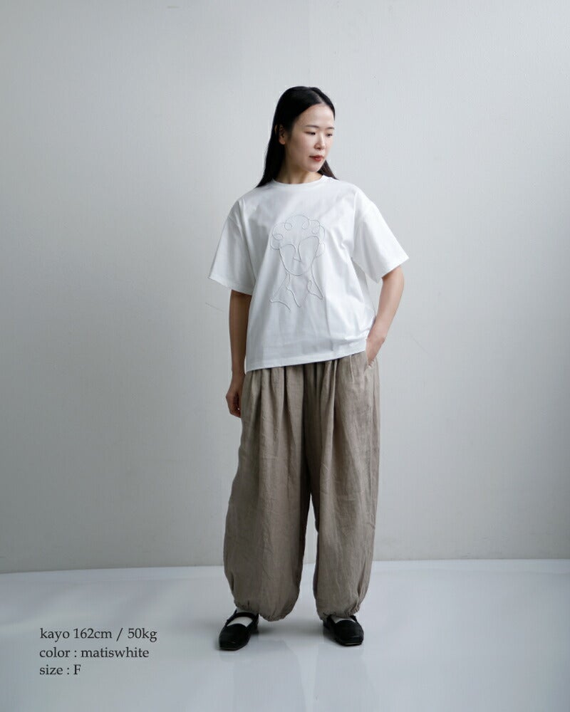 Gauze# ガーゼ コットン アート Tシャツ ART T-SHIRT g1167 レディース