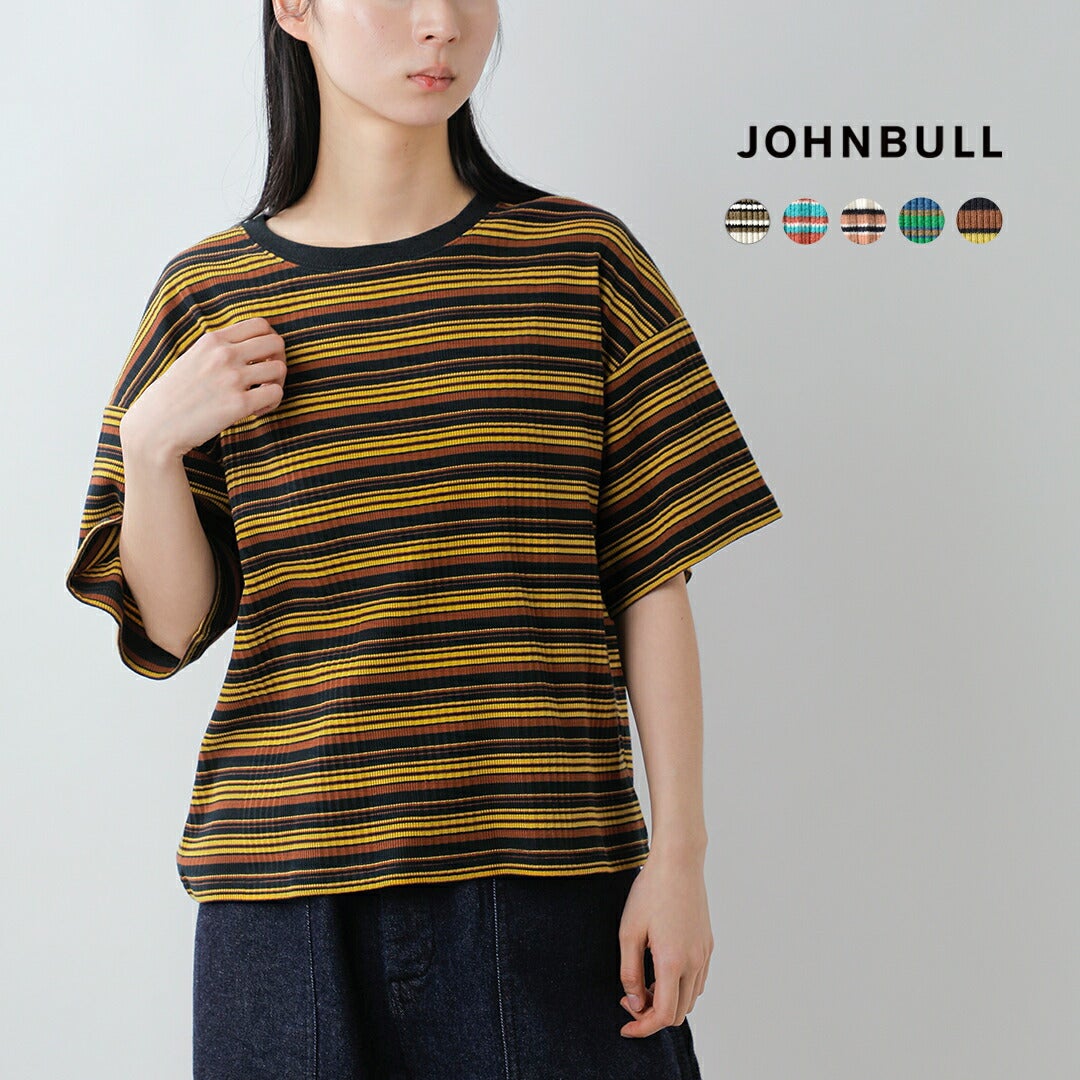 Johnbull ジョンブル コットンランダムテレコ ボックスTシャツ