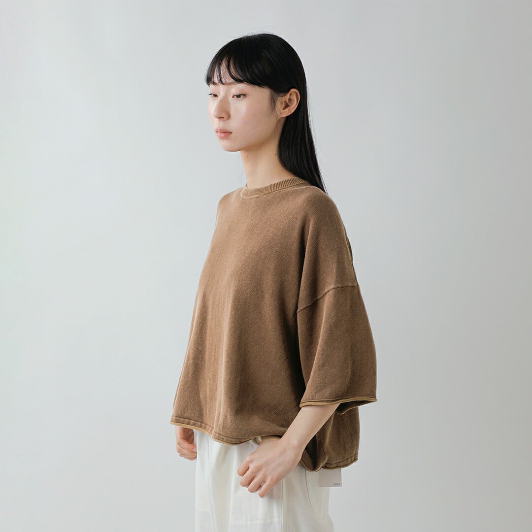 Johnbull ジョンブル ドライコットン ピグメント ニット Tシャツ