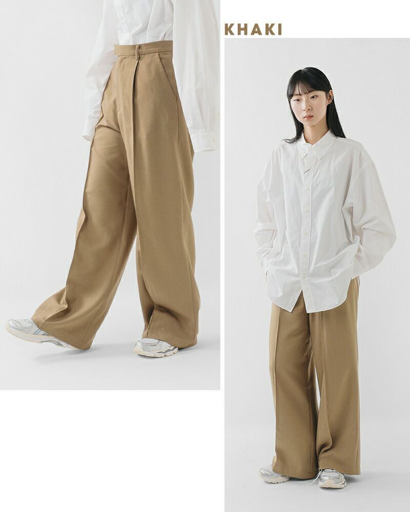Johnbull ジョンブル ピンタック ワイド スラックス パンツ jl261p03