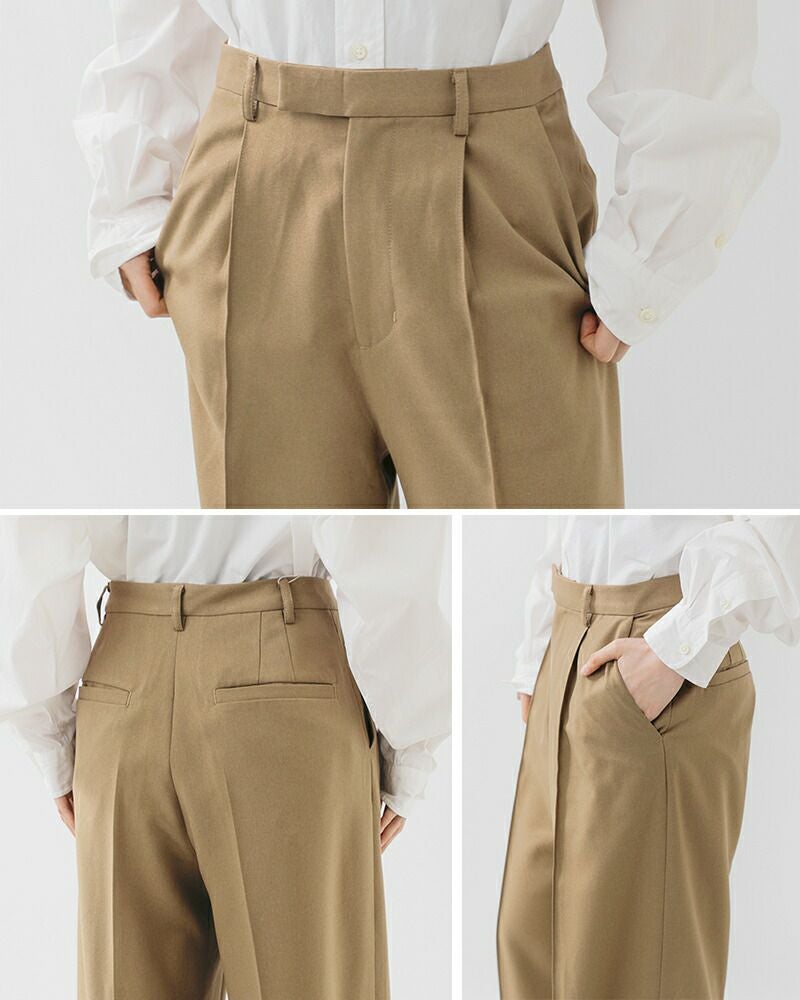 Johnbull ジョンブル ピンタック ワイド スラックス パンツ jl261p03