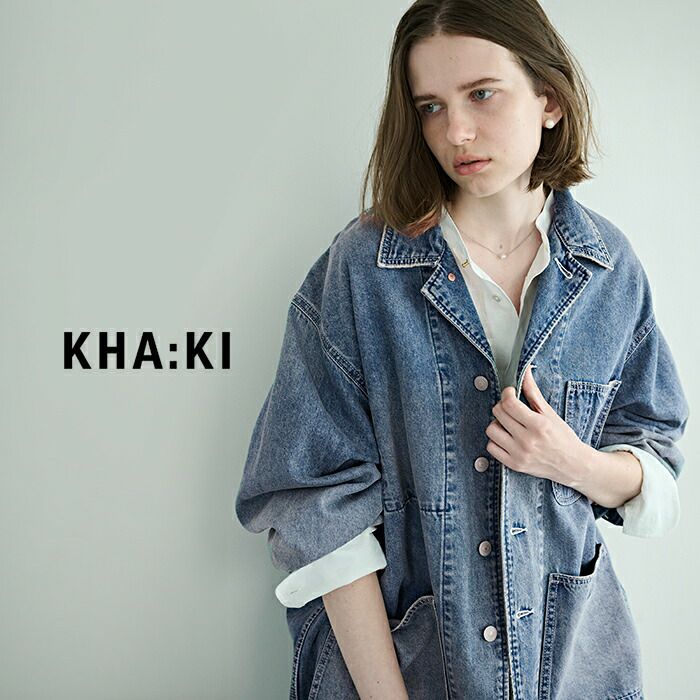 kha:ki カーキ 8ozライトルーズデニム カバーオール “LOOSE COEVERALL