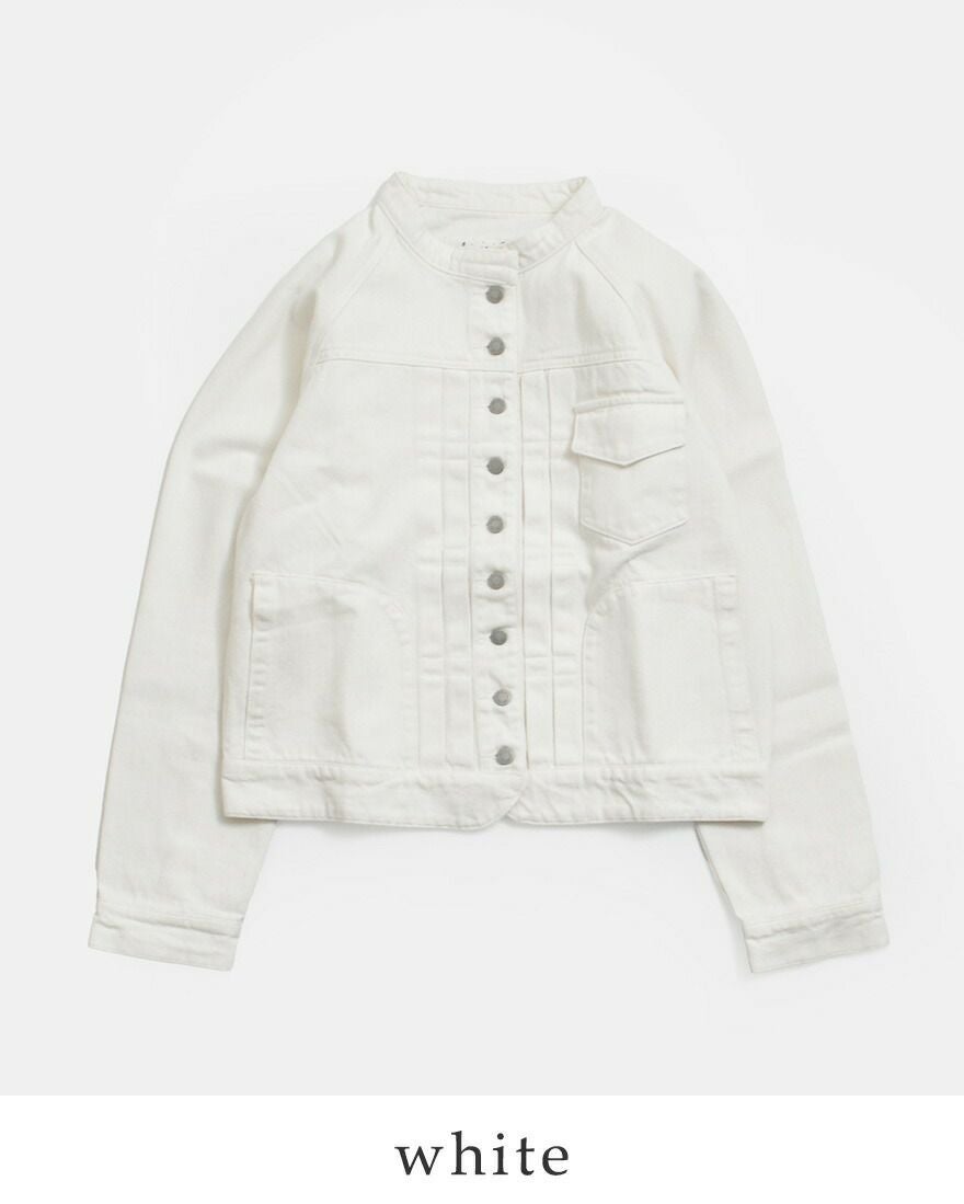 Si-Si-Si スースースー デニム バンドカラー ジャケット BASIC DENIM