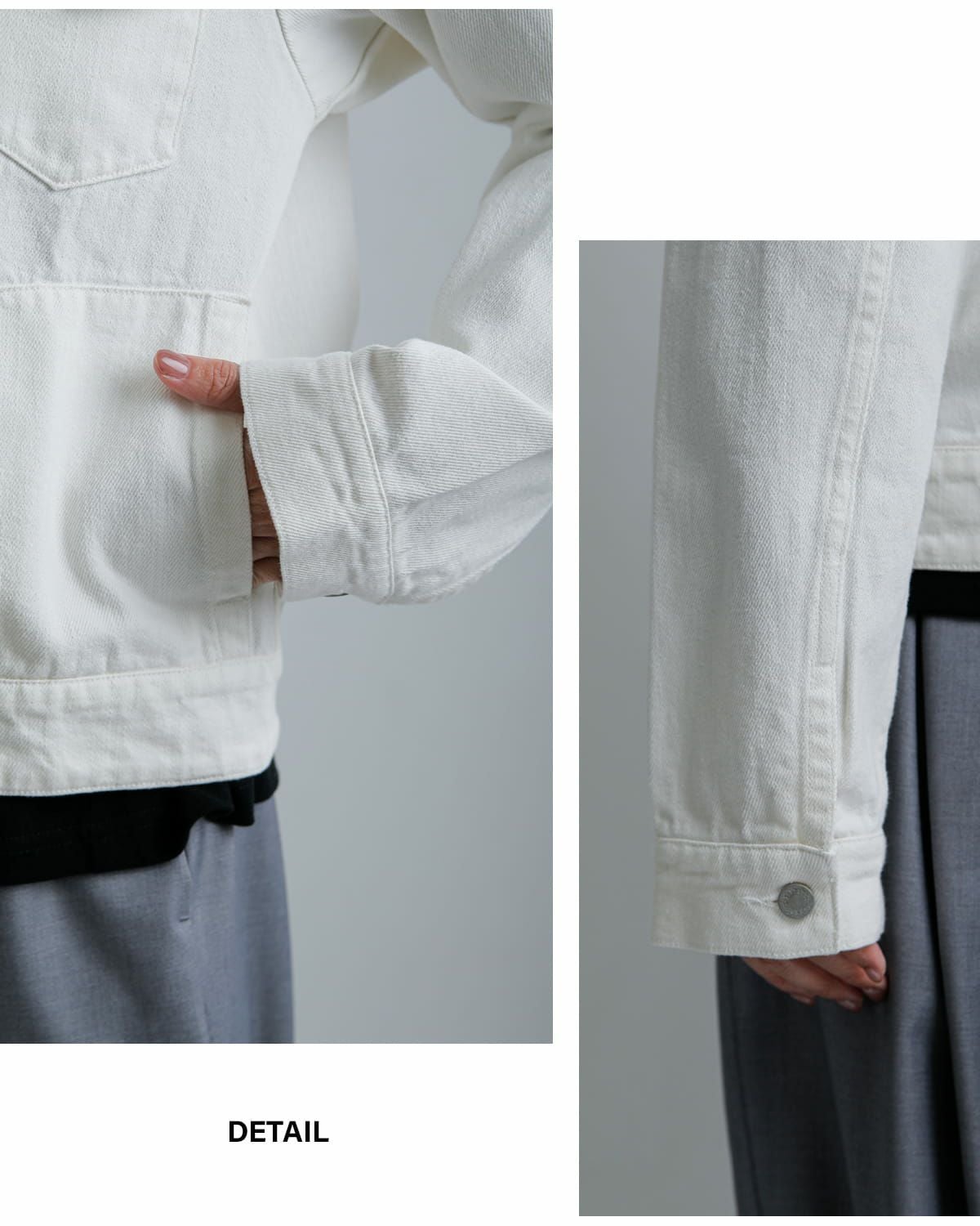 Si-Si-Si スースースー デニム バンドカラー ジャケット BASIC DENIM