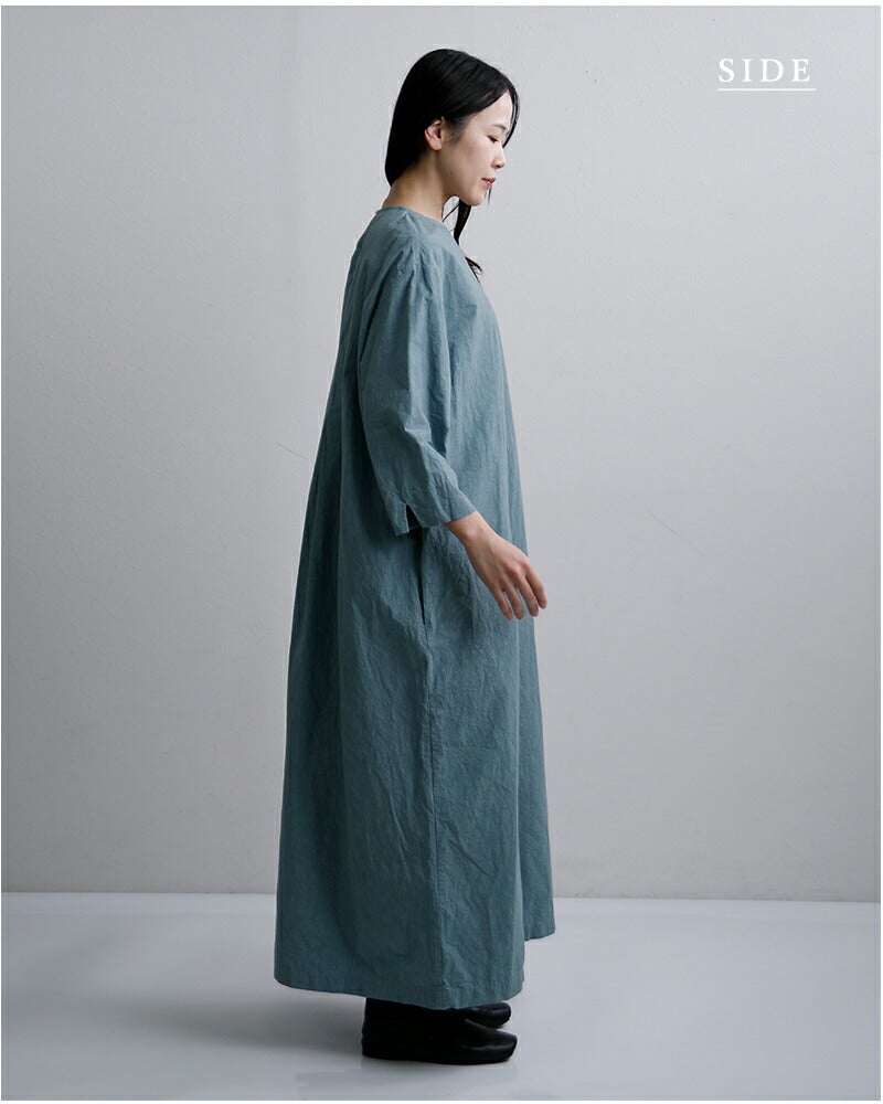 30%OFF】ROBE de PEAU ローブデポー コットンリネン タック ワンピース