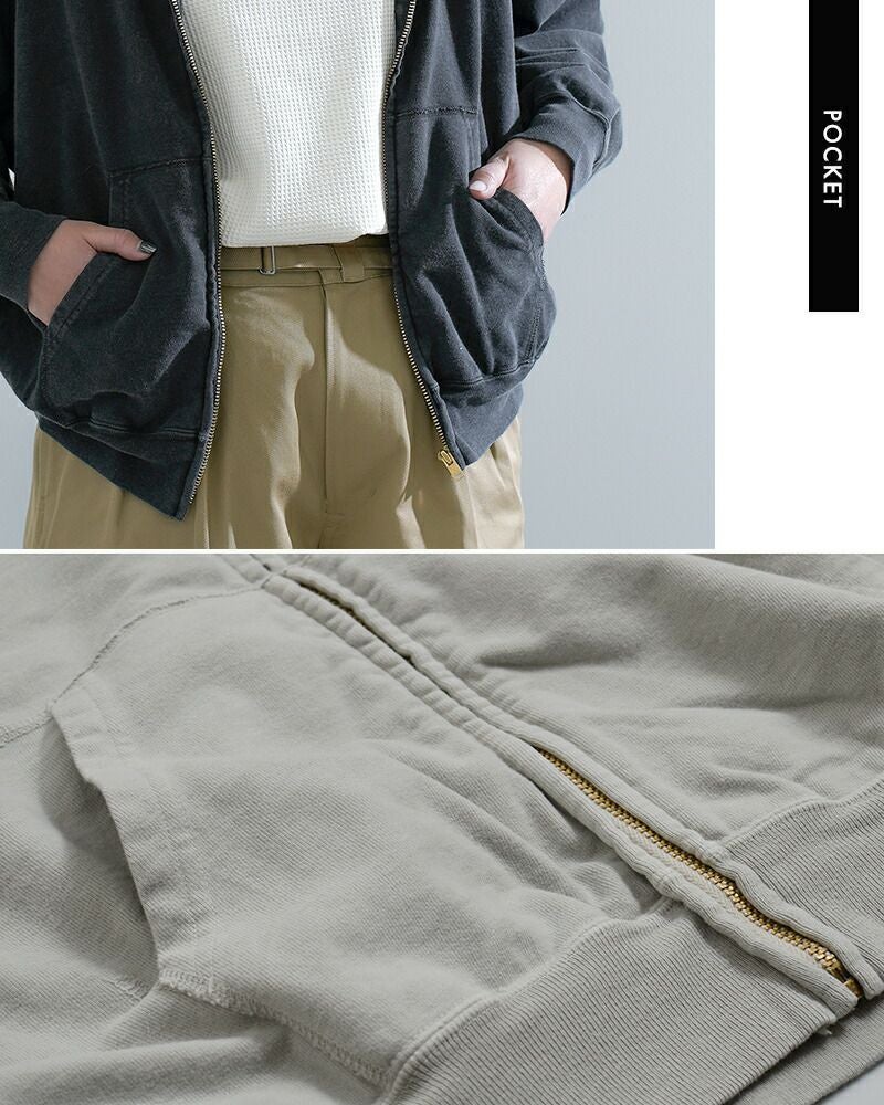 REMI RELIEF レミレリーフ SP加工スーピマ裏毛 ZIPパーカー rn30389107