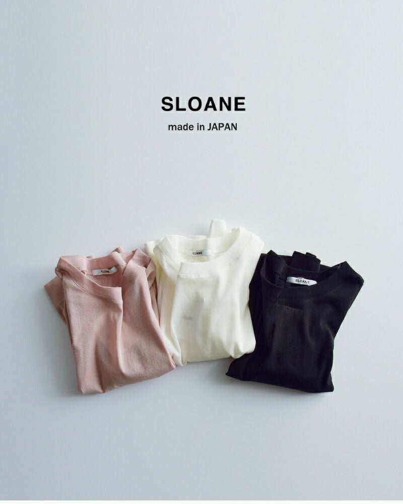 40%OFF】SLOANE スローン コットンチュール 5分袖 Tシャツ sl10s-t1080