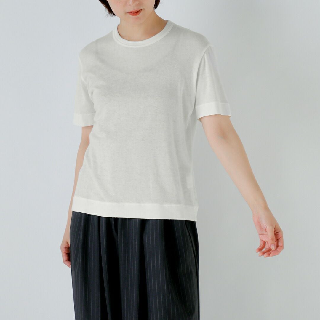 SLOANE スローン コットンシルク 半袖 Tシャツ sl10s-t1148 レディース