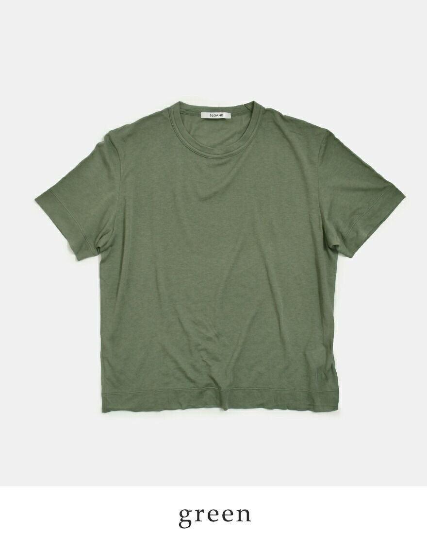 3こ1】【30%OFF】SLOANE スローン コットンシルク 半袖 Tシャツ sl10s