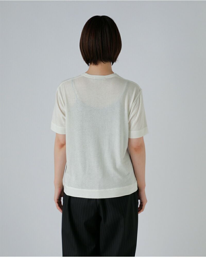 SLOANE スローン コットンシルク 半袖 Tシャツ sl10s-t1148 レディース