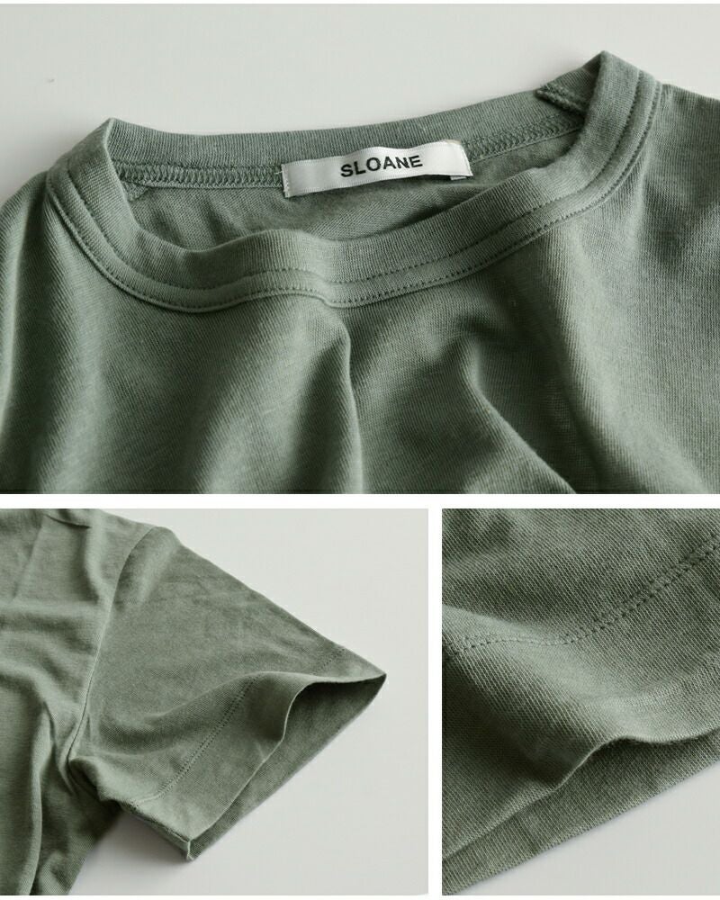 30%OFF】SLOANE スローン コットンシルク 半袖 Tシャツ sl10s-t1148