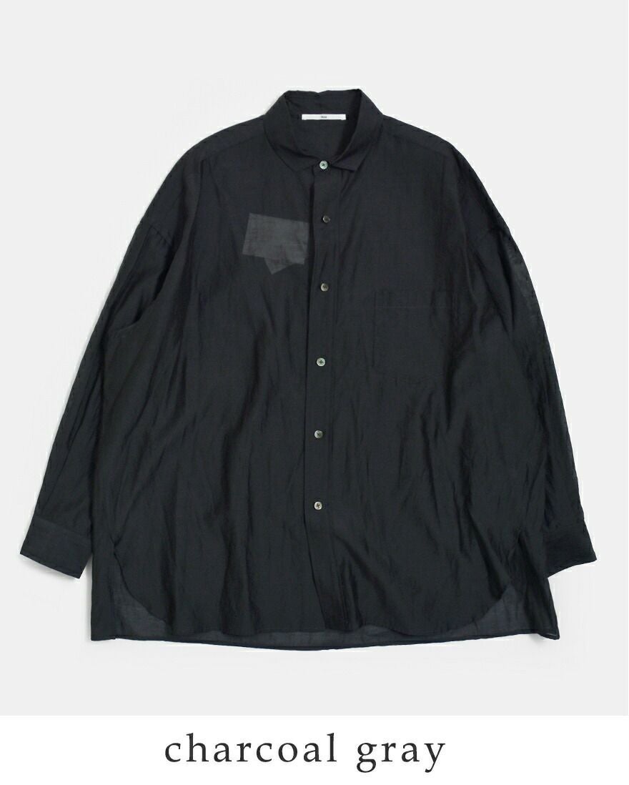 クーポン対象】TICCA ティッカ コットンシルク スクエア ビッグシャツ