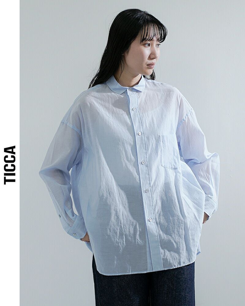 TICCA シャツ TICCA（ティッカ） ブラウス シャツ 「TICCA」コットンシルク