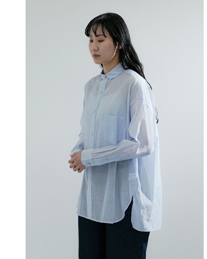 クーポン対象】TICCA ティッカ コットンシルク スクエア ビッグシャツ