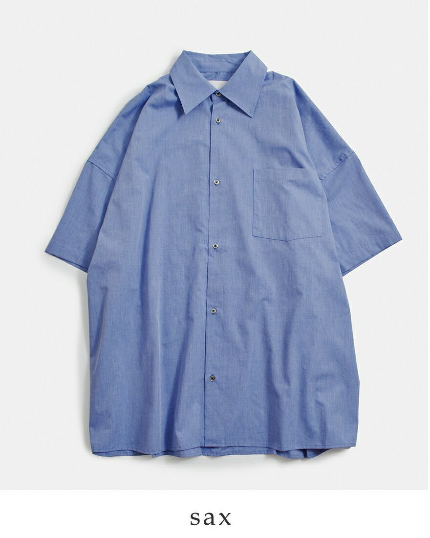 VOAAOV ノーカラーブラウス VOAAOV（ヴォアーブ） シャツ 「VOAAOV」BIO TWILL No Sleeve Shirt