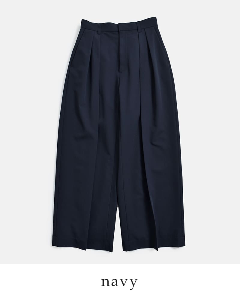30%OFF】MANOF マノフ ベルト付き タックイン ワイドパンツ 80110-7043