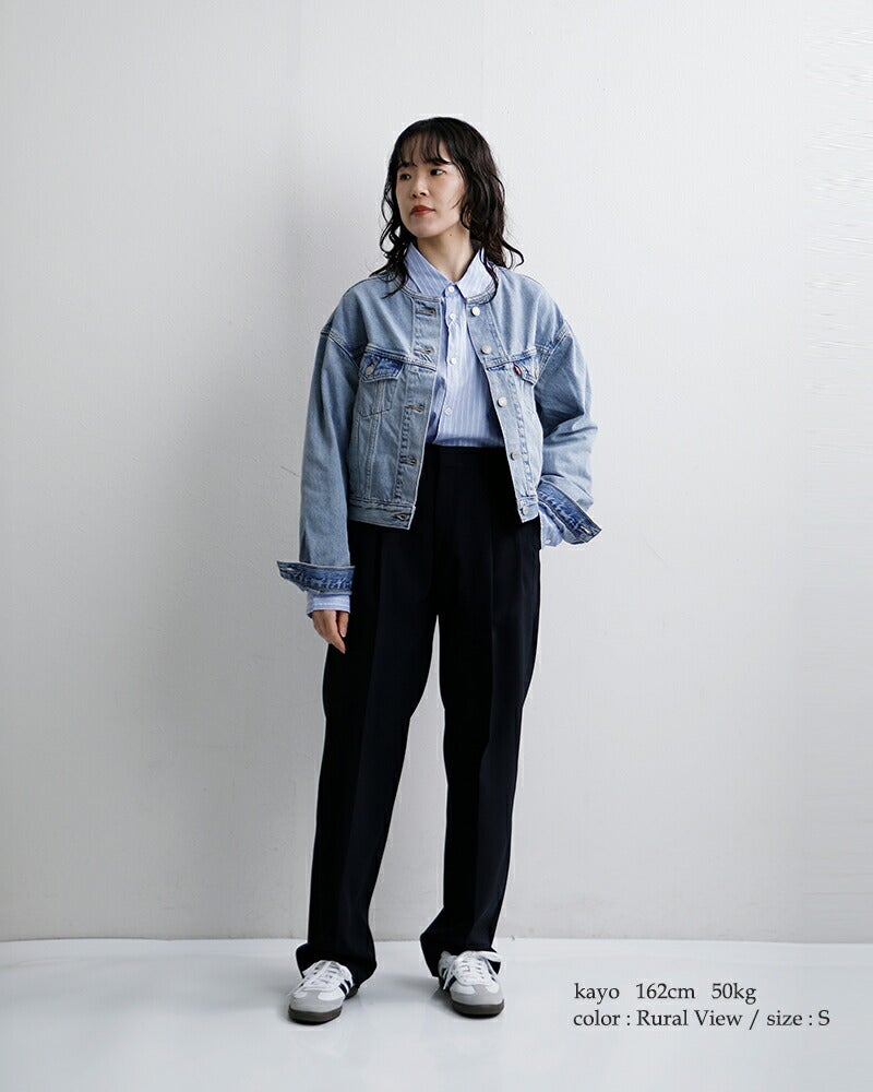 liten yokubariデニムジャケット　サイズ1 Levi's リーバイス カラーレス トラッカー デニムジャケット